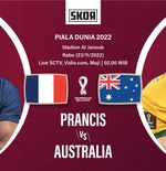 Preview dan Link Live Streaming Prancis vs Australia di Piala Dunia 2022