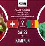 Piala Dunia 2022: Head to Head Antarlini Swiss vs Kamerun