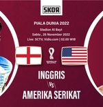 Preview dan Link Live Streaming Inggris vs Amerika Serikat di Piala Dunia 2022