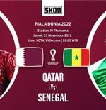 Hasil Qatar vs Senegal di Piala Dunia 2022: The Maroon Cetak Gol Perdana, tapi Kalah 1-3