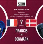 Preview dan Link Live Streaming Prancis vs Denmark di Piala Dunia 2022