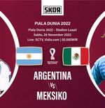 Piala Dunia 2022: Head to Head Antarlini Argentina vs Meksiko