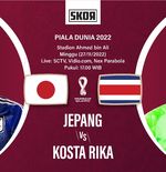 Piala Dunia 2022: Head to Head Antarlini Jepang vs Kosta Rika