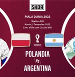 Preview dan Link Live Streaming Polandia vs Argentina di Piala Dunia 2022