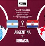 Piala Dunia 2022: Head to Head Argentina vs Kroasia