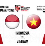 Head to Head Timnas Indonesia vs Vietnam di Piala AFF, Hasil Seri Dominan