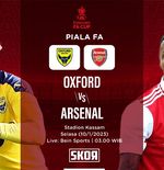 Link Live Streaming Oxford United vs Arsenal di Piala FA 2022-2023