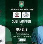 Link Live Streaming Southampton vs Manchester City di Piala Liga Inggris 2022-2023