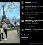 Julian Alvarez Mencium Emilia Ferrero di Bawah Menara Eiffel