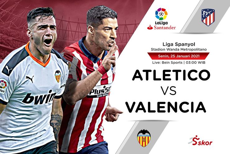Link Live Streaming Atletico Madrid vs Valencia di Liga Spanyol