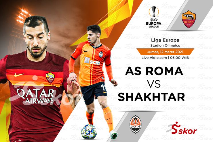 Link Live Streaming AS Roma vs Shakhtar Donetsk di Liga Europa