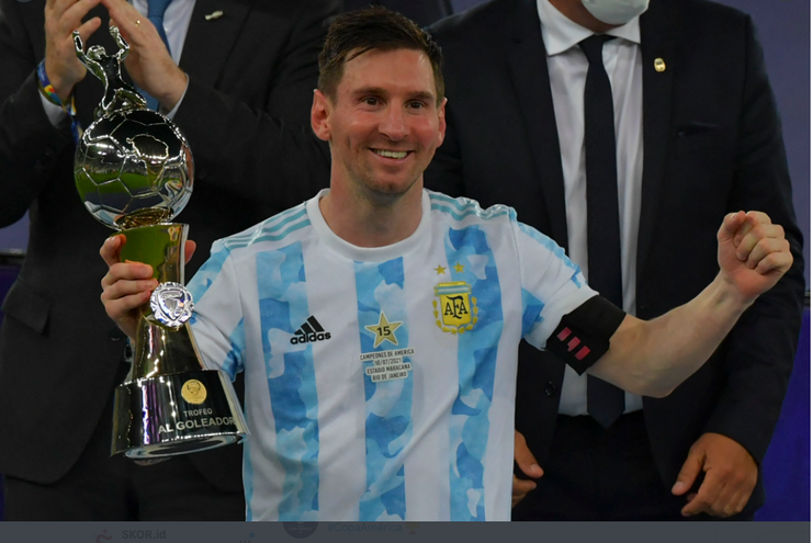 Daftar Penghargaan Copa America 2021: Lionel Messi Boyong Dua Trofi Sekaligus