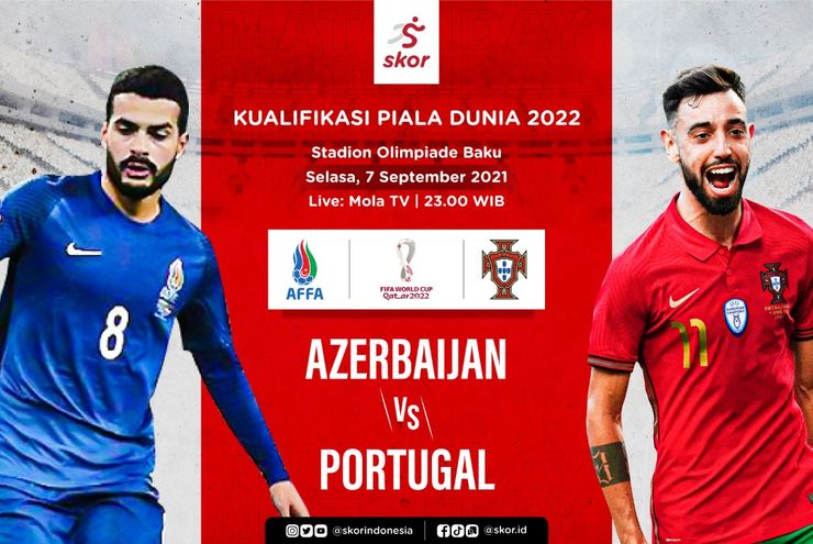 Hasil Azerbaijan vs Portugal: Berkat Duo Manchester, A Selecao Menang 3-0