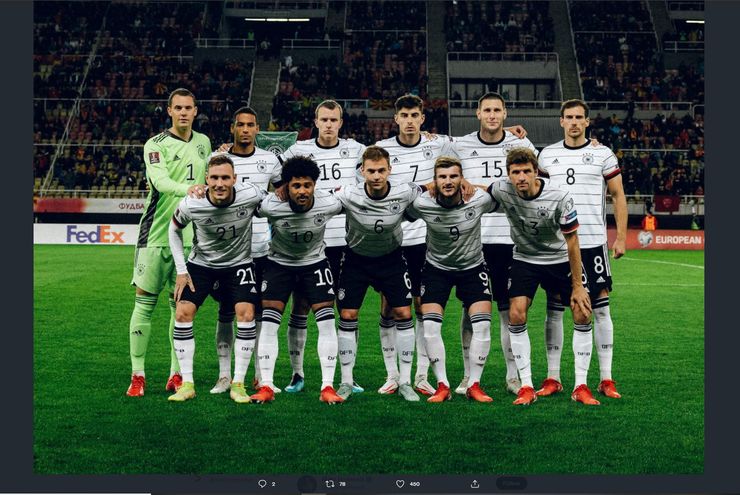 Hancurkan Makedonia Utara, Jerman Segel Tiket Pertama ke Piala Dunia 2022