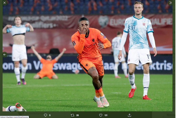 Hasil Belanda vs Norwegia: De Oranje Lolos Otomatis ke Qatar