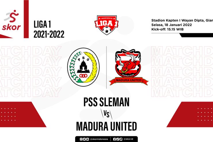 PSS Sleman vs Madura United: Prediksi dan Link Live Streaming