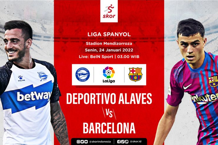 Link Live Streaming Deportivo Alaves vs Barcelona di Liga Spanyol