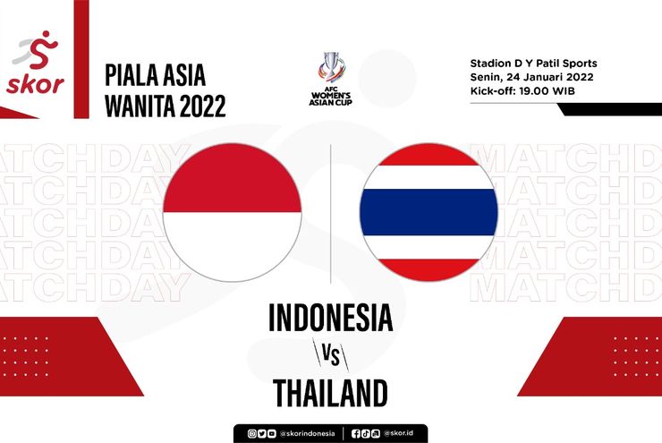 LIVE Update: Timnas Putri Indonesia vs Thailand di Piala Asia Wanita 2022