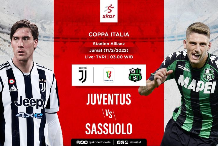 Prediksi Coppa Italia Juventus vs Sassuolo: Si Nyonya Tua Harus Waspadai Kejutan Neroverdi Lagi