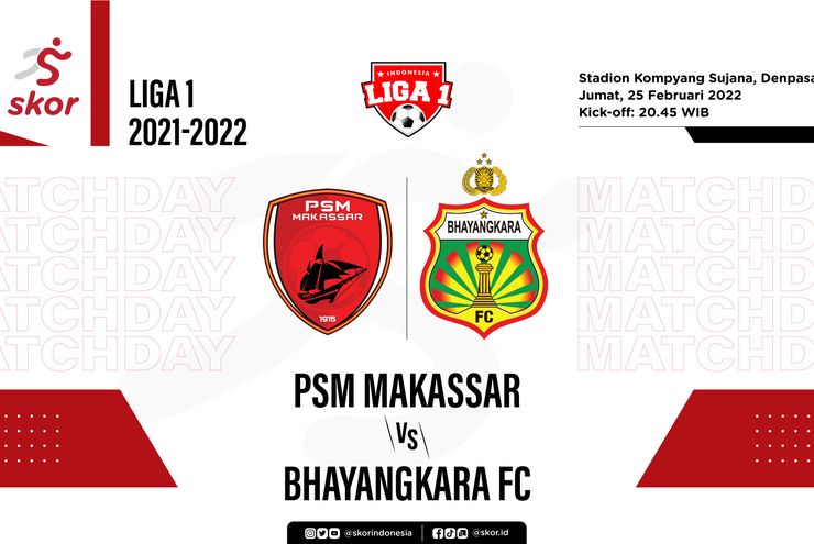PSM Makassar vs Bhayangkara FC: Prediksi dan Link Live Streaming