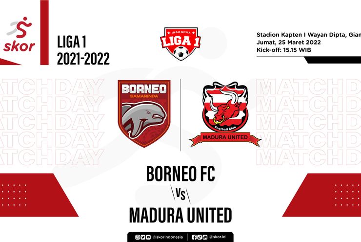  Borneo FC vs Madura United: Prediksi dan Link Live Streaming