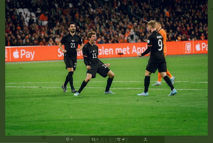 Hasil Belanda vs Jerman: Steven Bergwijn Selamatkan Tim Oranye dari Kekalahan