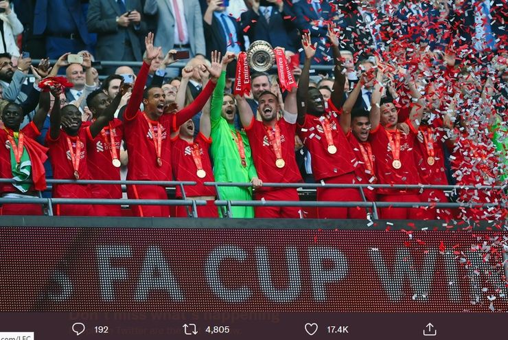 Liverpool Juara Piala FA, Akhiri Penantian 16 Tahun