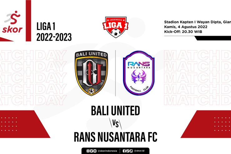 Prediksi dan Link Live Streaming Bali United vs Rans Nusantara FC di Liga 1 2022-2023