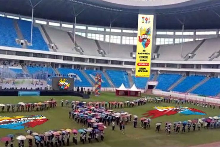 14 Cabor DBON Atraksi pada Haornas 2022 di Stadion Batakan