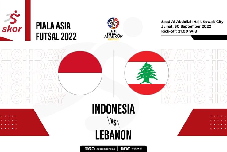 Hasil Piala Asia Futsal 2022: Timnas Futsal Indonesia Menang Besar atas Lebanon