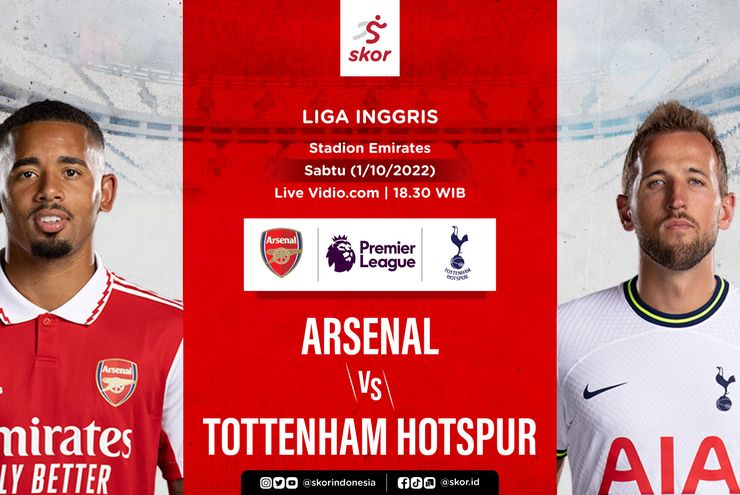 Prediksi Tottenham Hotspus vs Arsenal: Tiga Poin demi Puncak Klasemen