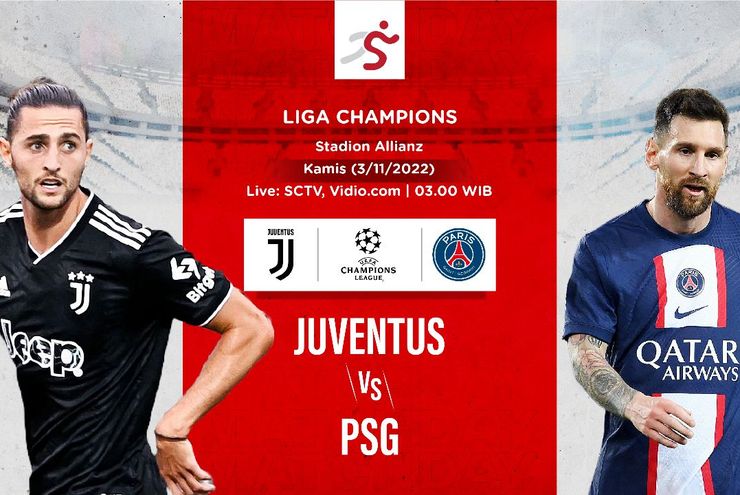 Juventus vs PSG: Prediksi dan Link Live Streaming