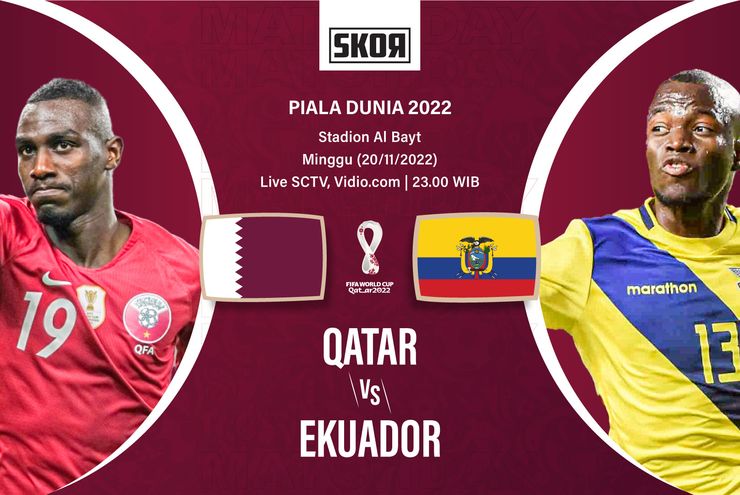Link Live Streaming Qatar vs Ekuador di Piala Dunia 2022