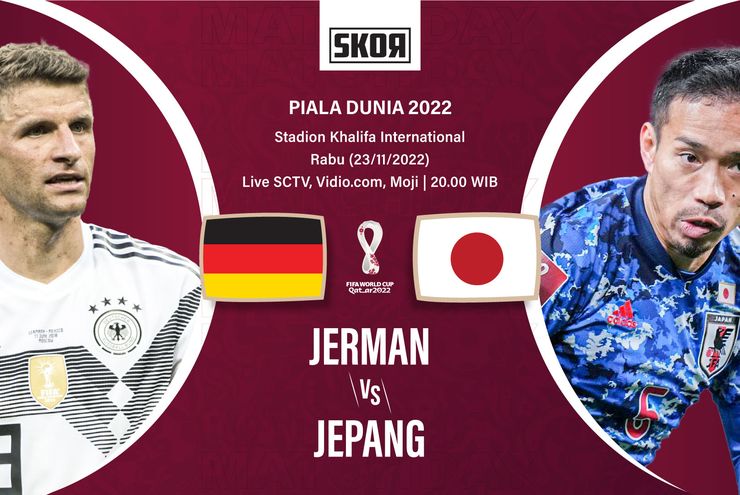 Preview dan Link Live Streaming Jerman vs Jepang di Piala Dunia 2022