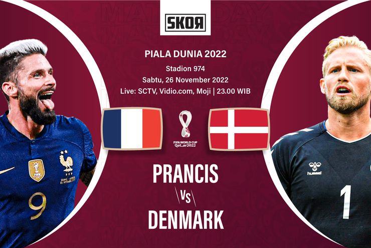 Piala Dunia 2022: Prancis Tekuk Denmark, Kylian Mbappe Terpilih sebagai Man of The Match