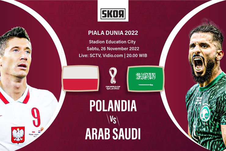 Piala Dunia 2022: Head to Head Polandia vs Arab Saudi