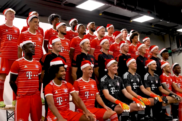 VIDEO: Lewat Bernyanyi, Skuad Bayern Munchen Ucapkan Selamat Natal untuk Para Penggemarnya