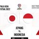 Prediksi dan Link Live Streaming Timnas Futsal Indonesia vs Jepang di Piala Asia Futsal 2022