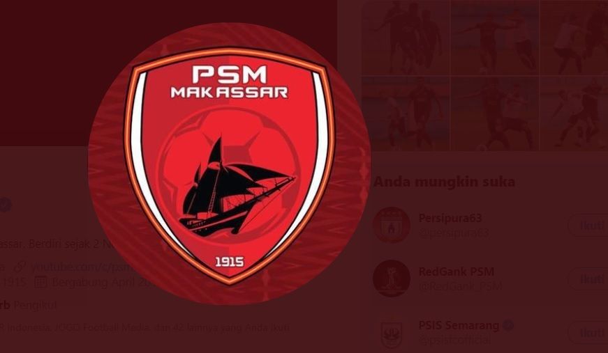 Logo PSM Makassar, klub yang lahir pada 2 November 1915.