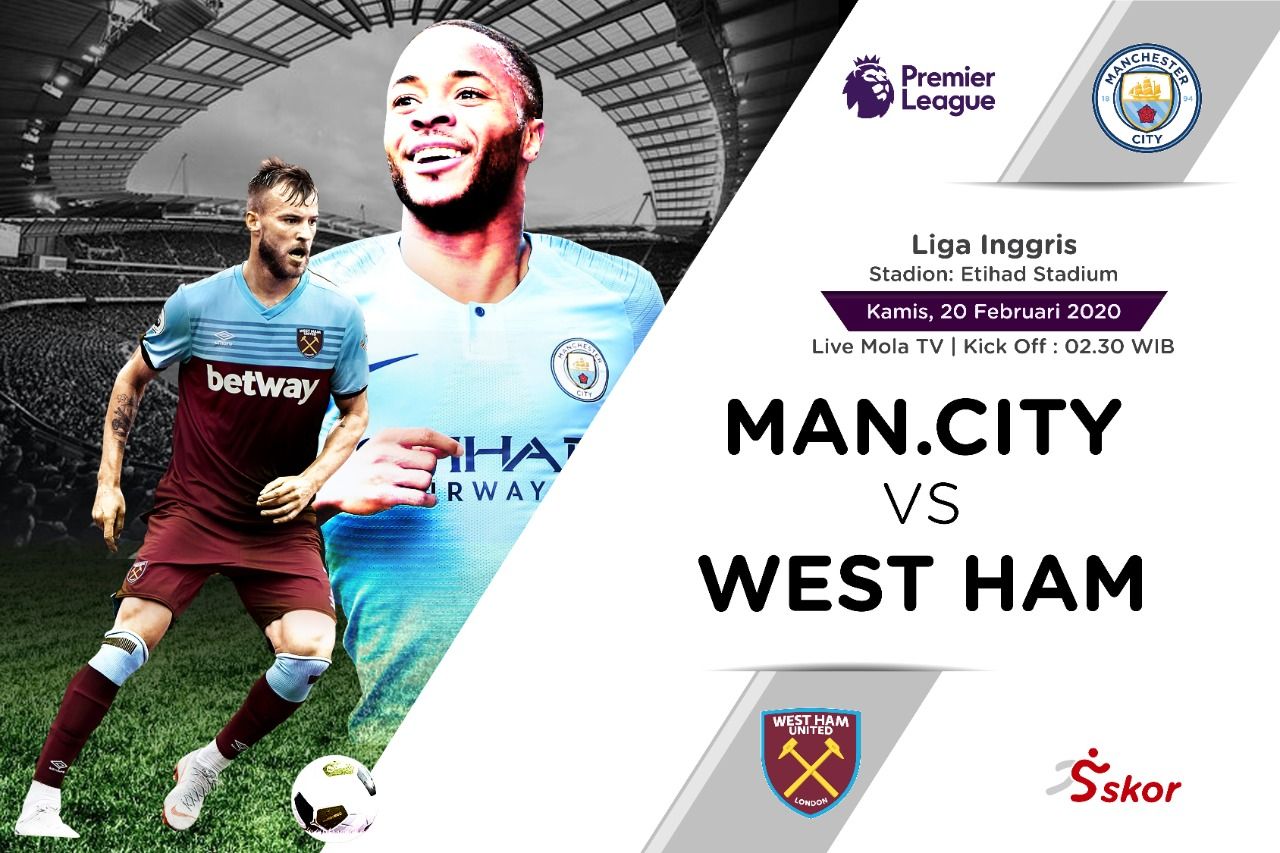 Link Live Streaming Manchester City vs West Ham United