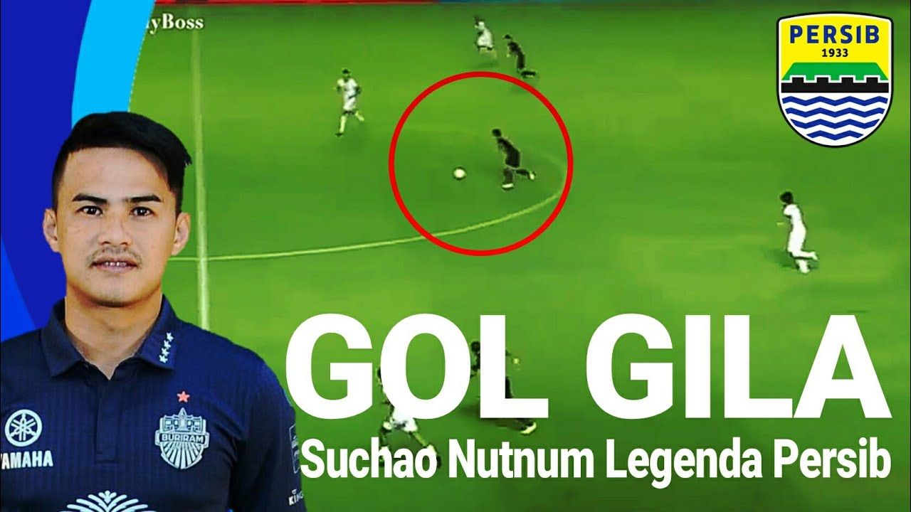 Salah satu konten di media Youtube terkait gol-gol Suchao Nuchnum bersama Persib.