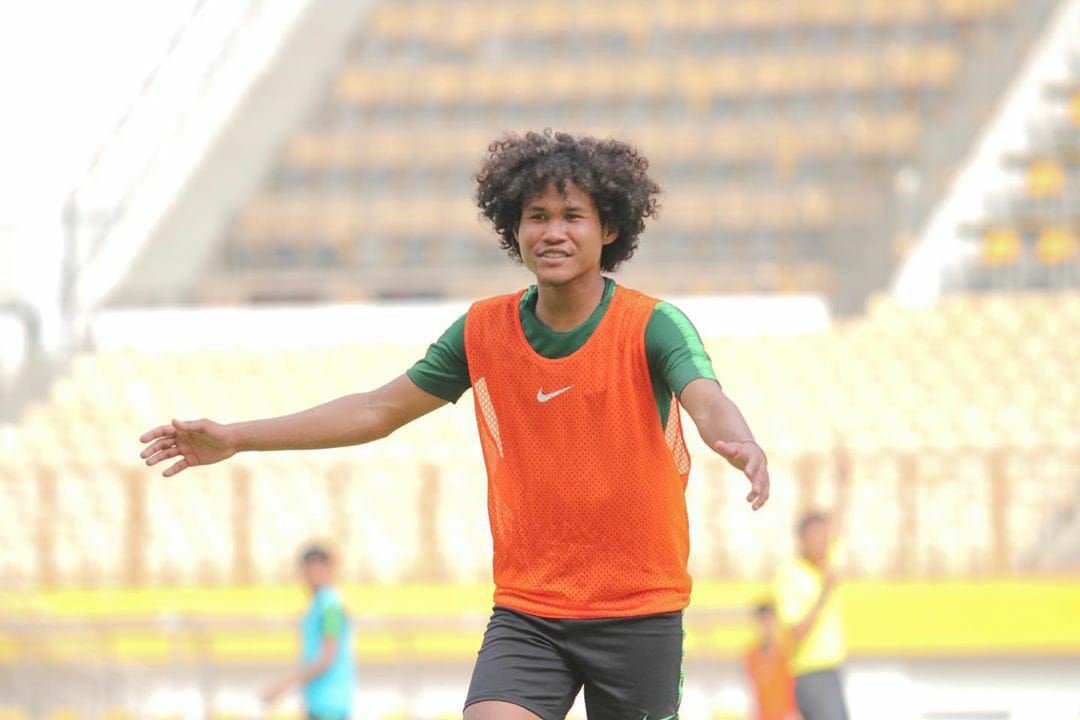 Bagus Kahfi saat menjalani TC bersama Timnas Indonesia U-19, Juni 2019.
