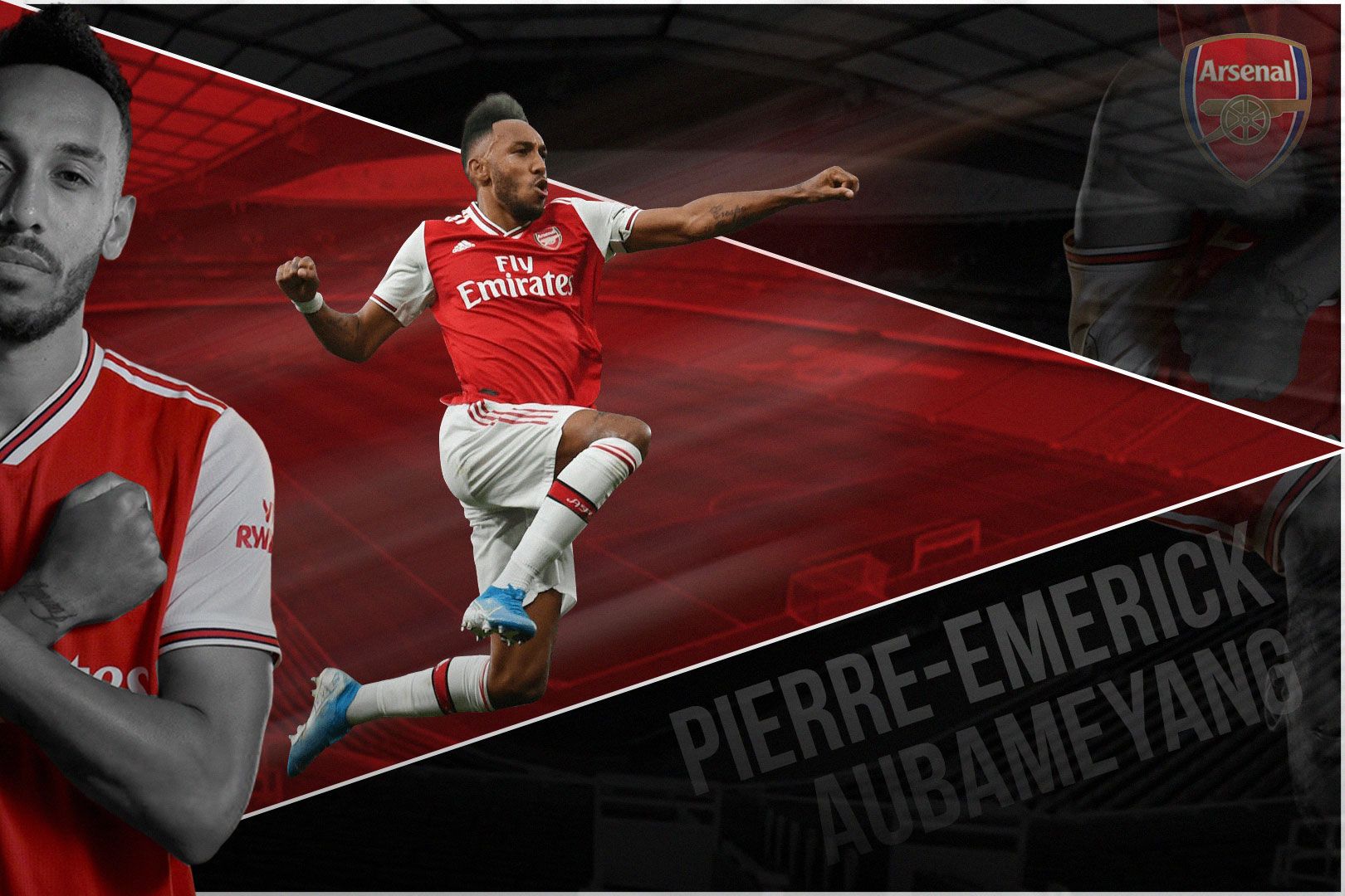 Penyerang Arsenal dan timnas Gabon, Pierre-Emerick Aubameyang.
