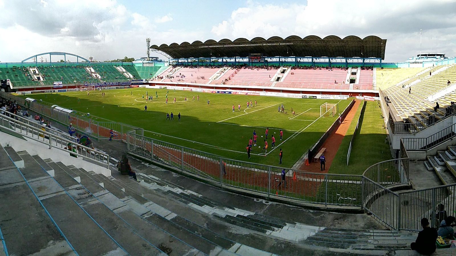 Suasana Stadion Maguwoharjo, Sleman, sebelum laga kandang PSS Sleman dalam Liga 1 2019. 
