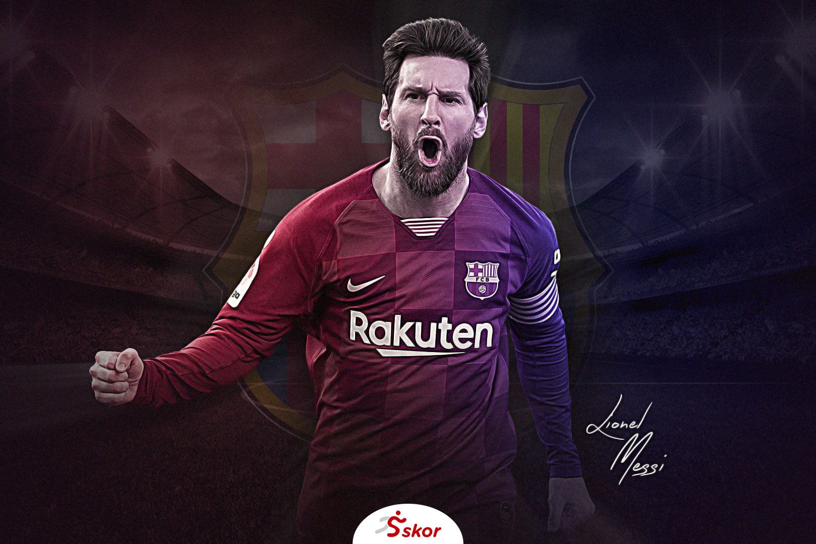 Pemain Barcelona, Lionel Messi, ingin pergi dari Barcelona.