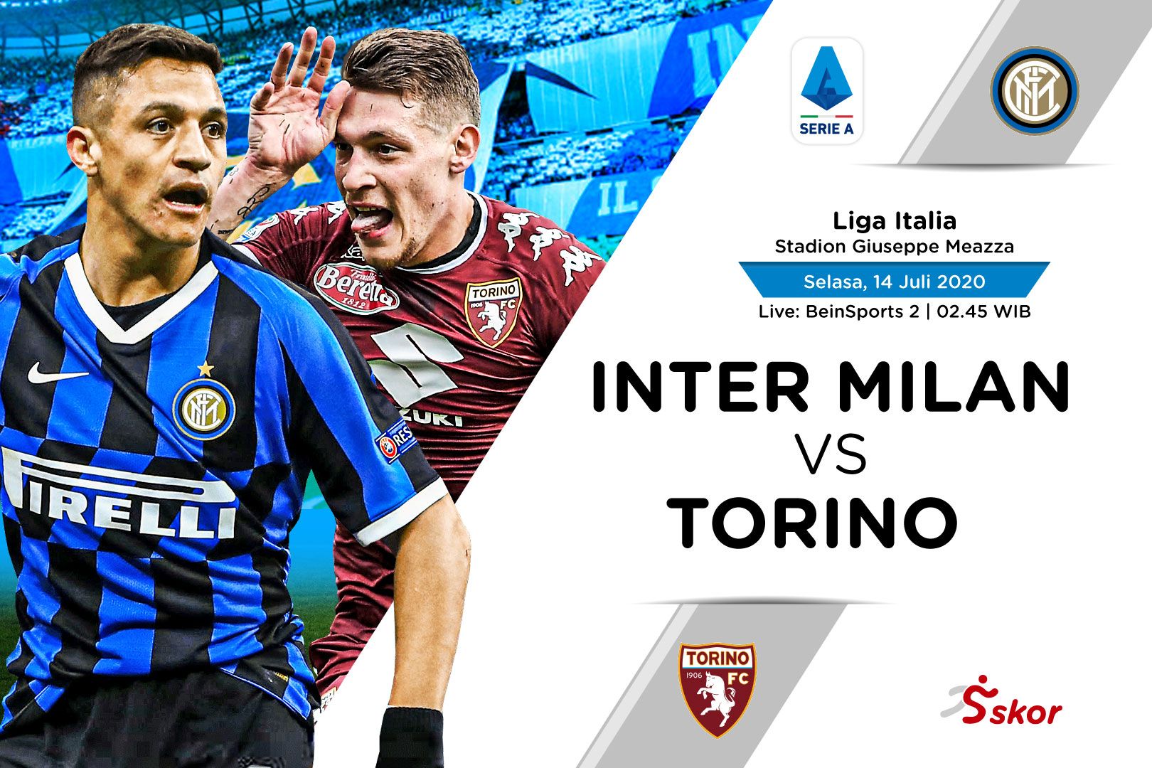 Link Live Streaming Liga Italia Inter Milan Vs Torino