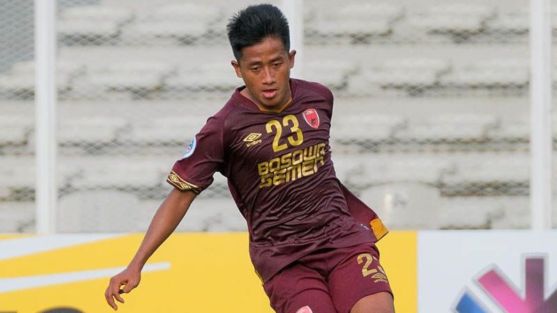 Winger PSM Makassar, Bayu Gatra, saat tampil dalam sebuah pertandingan Liga 1 2020. 