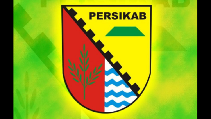 Logo Persikab Kabupaten Bandung, klub yang pernah berkompetisi pada level atas Liga Indonesia era-1990-an.