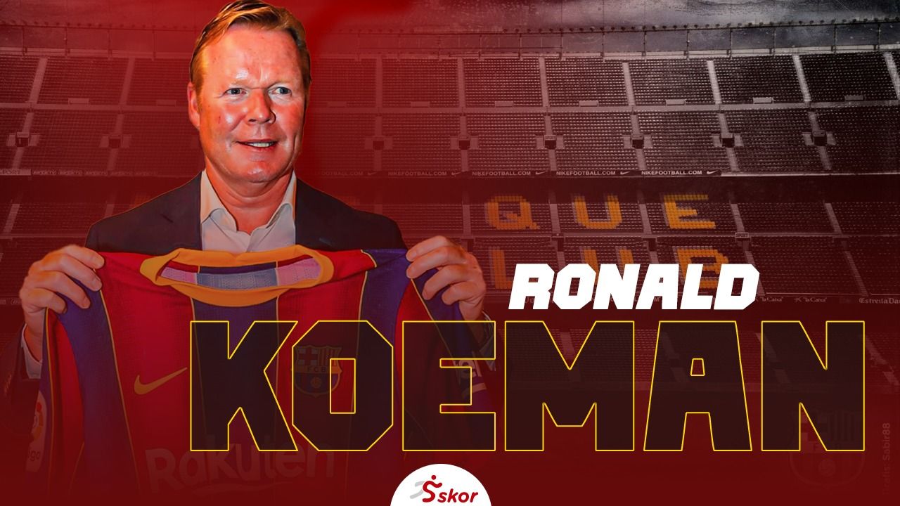 Pelatih Barcelona, Ronald Koeman.