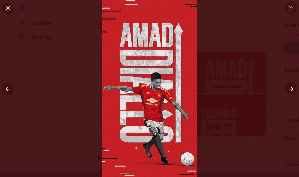 Manchester United merekrut Amad Traore dari Atalanta pada 5 Oktober 2020.